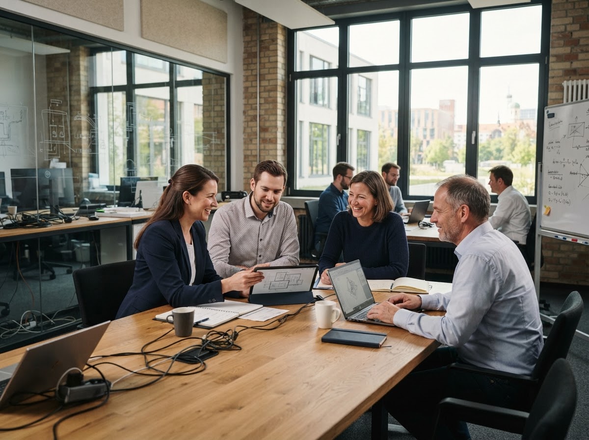 Kenvoradrix team reviewing market data in a calm office setting